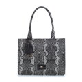 shopper kabelka so zvieracím vzorom, sivo-čierna 97-4E-504-X5