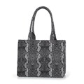 shopper kabelka so zvieracím vzorom, sivo-čierna 97-4E-504-X5