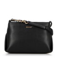 Dámska crossbody z ekokože s retiazkou, čierna 99-4Y-633-1