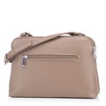 Damska crossbody dwukomorowa z ekoskóry beżowa 99-4Y-610-9