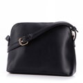 Dámska crossbody s prešívaním, ekokoža, čierna a zlatá 99-4Y-611-1G
