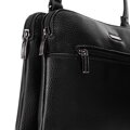 Dámska dvojpriehradková crossbody z ekokoža, čierna a grafitová 99-4Y-610-1C