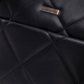 Dámska crossbody s prešívaním, ekokoža, čierna a zlatá 99-4Y-611-1G