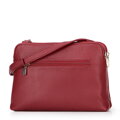 Dámska crossbody kabelka, dvojpriehradková, červená 100-4Y-009-3