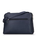 Dámska crossbody kabelka, dvojpriehradková, námornícka modrá 100-4Y-009-7