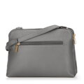Dámska crossbody kabelka, dvojpriehradková, sivo-zlatá 100-4Y-009-8G