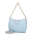 Dámska zapletená crossbody kabelka modrá 100-4Y-415-N
