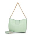 Dámska zapletená crossbody kabelka zelená 100-4Y-415-Z