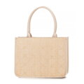 Dámska shopper kabelka s vrkočom béžová 100-4Y-430-9