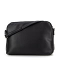 Damska crossbody w geometryczny wzór z ekoskóry czarna 99-4Y-605-1