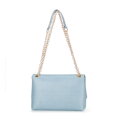 Dámska zapletená crossbody kabelka na retiazke, modrá 100-4Y-414-N