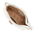 Dámska zapletená crossbody kabelka krémová 100-4Y-415-0