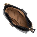 Dámska zapletená crossbody kabelka čierna 100-4Y-415-1