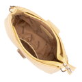 Dámska zapletená crossbody kabelka žltá 100-4Y-415-Y