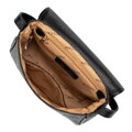 Dámska zapletená crossbody s klopou malá čierna 100-4Y-432-1