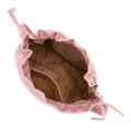 Dámska crossbody kabelka s ozdobnými zaväzovaniami, ružová 100-4Y-435-P