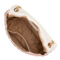 Dámska zapletená crossbody kabelka na retiazke viacfarebná 100-4Y-414-X1
