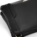 Dámska crossbody kabelka, dvojpriehradková, čierno-zlatá 100-4Y-009-1G