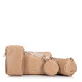 Sada crossbody kabeliek z ekokože, béžová 100-4Y-420-9