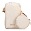 Sada crossbody kabeliek z ekokože, krémová 100-4Y-420-0