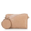 Sada crossbody kabeliek z ekokože, béžová 100-4Y-420-9