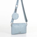 Sada crossbody kabeliek z ekokože, modrá 100-4Y-420-N
