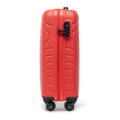 Walizka kabinowa z ABS-u z geometrycznym tłoczeniem czerwona 56-3A-751-30