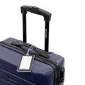 Mała walizka z ABS - u żłobiona z identyfikatorem granatowa 56-3A-651-90Z