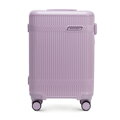 Walizka kabinowa z polikarbonu o błyszczącym wykończeniu lawendowa 56-3P-011-24