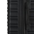 Średnia walizka z ABS-u z żebrowaniem czarna 56-3A-312-11
