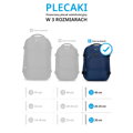 Wielofunkcyjny plecak do samolotu poszerzany beżowy 56-3S-018-87