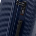 Zestaw walizek z ABS-u w drobne paski granatowy 56-3A-60S-90