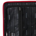 Zestaw walizek z ABS-u w drobne paski czerwony 56-3A-60S-30