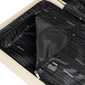 Zestaw walizek z ABS-u w drobne paski kremowy 56-3A-60S-89