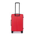 Zestaw walizek z ABS-u w drobne paski czerwony 56-3A-60S-30