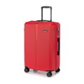 Zestaw walizek z ABS-u w drobne paski czerwony 56-3A-60S-30