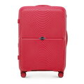 Zestaw walizek z polipropylenu w okręgi czerwony 56-3T-30S-31