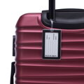 Średnia walizka z ABS - u i identyfikator z logo bordowa 56-3A-312-31Z5