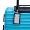 Średnia walizka z ABS - u i identyfikator z logo niebieska 56-3A-312-70Z5
