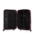 Średnia walizka z ABS - u i identyfikator z logo bordowa 56-3A-312-31Z5