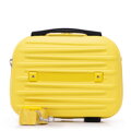 Zestaw walizki kabinowej i kosmetyczki z ABS-u żółty 56-3A-00Z-50