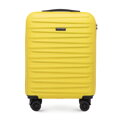 Zestaw walizki kabinowej i kosmetyczki z ABS-u żółty 56-3A-00Z-50