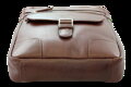 Hnedý pánsky kožený zipsový crossbag 215-1792-40