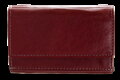 Burgundy dámska kožená mini peňaženka 511-4392A-34