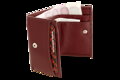 Burgundy dámska kožená mini peňaženka 511-4392A-34