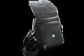 Malý čierny kožený pánsky crossbag 215-1919-60