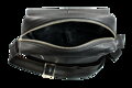 Malý čierny kožený pánsky crossbag 215-1919-60