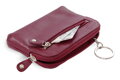 Vínovo červená sada dámskeho batohu, peňaženky a kľúčenky 412-8955-4722-8104-34