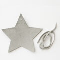 Svetlosivá vianočná ozdoba hviezda 619-1216-20