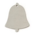 Svetlosivá vianočná ozdoba zvonček 619-1213-20